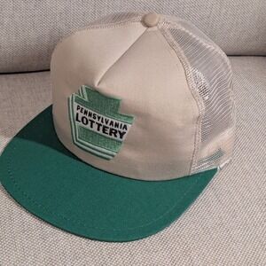 New Vintage Pennsylvania Lottery Hat Trucker Snapback Hat - Made In USA